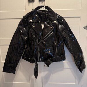 *NWT* - Alpha & Omega - Faux Leather Moto Jacket